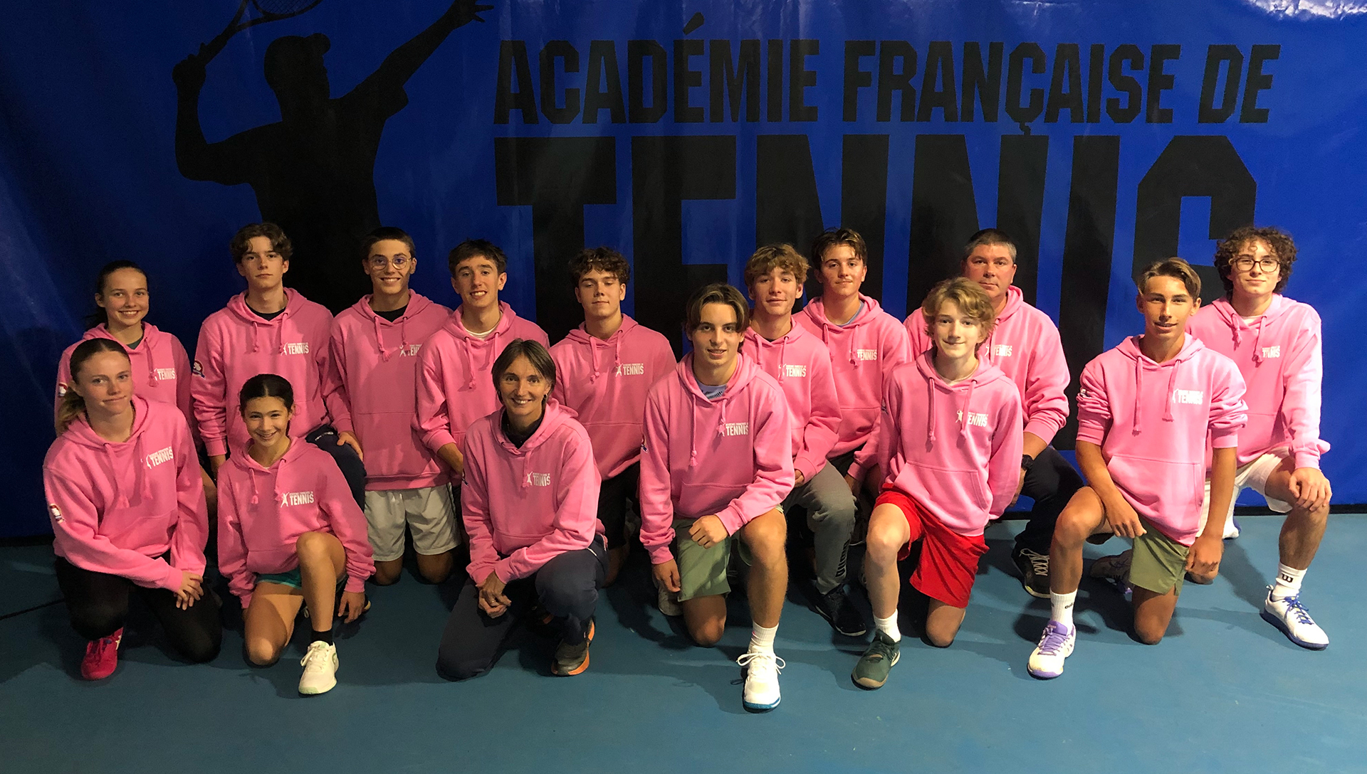 La promotion 2026 de l'Académie Française de Tennis